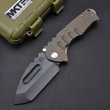 Medford knife 美国 梅德伏德 PT “Praetorian Genesis T 古罗马起源”定制钛金属柄手工 TANTO“折”