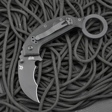 FOX Knives 意大利狐狸 FOX-590 “Karambit 虎爪”N690Co钢 G-10柄 防卫“折”