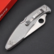 Spyderco蜘蛛C07P全钢全刃警察