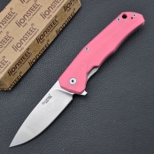 LionSteel 钢狮T.R.E GPK"TRE G10 PINK HANDLE" 2016年新品TRE彩色G10手柄系列 M390超级钢+IKBS轴承开合+粉色G10/钛金属手柄