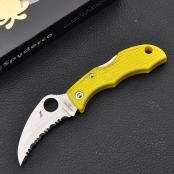 Spyderco蜘蛛小瓢虫黄色H1钢材